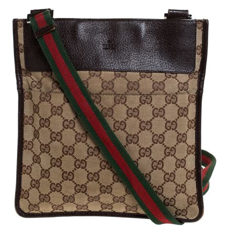 gucci messenger bag vintage|authentic used gucci handbags.